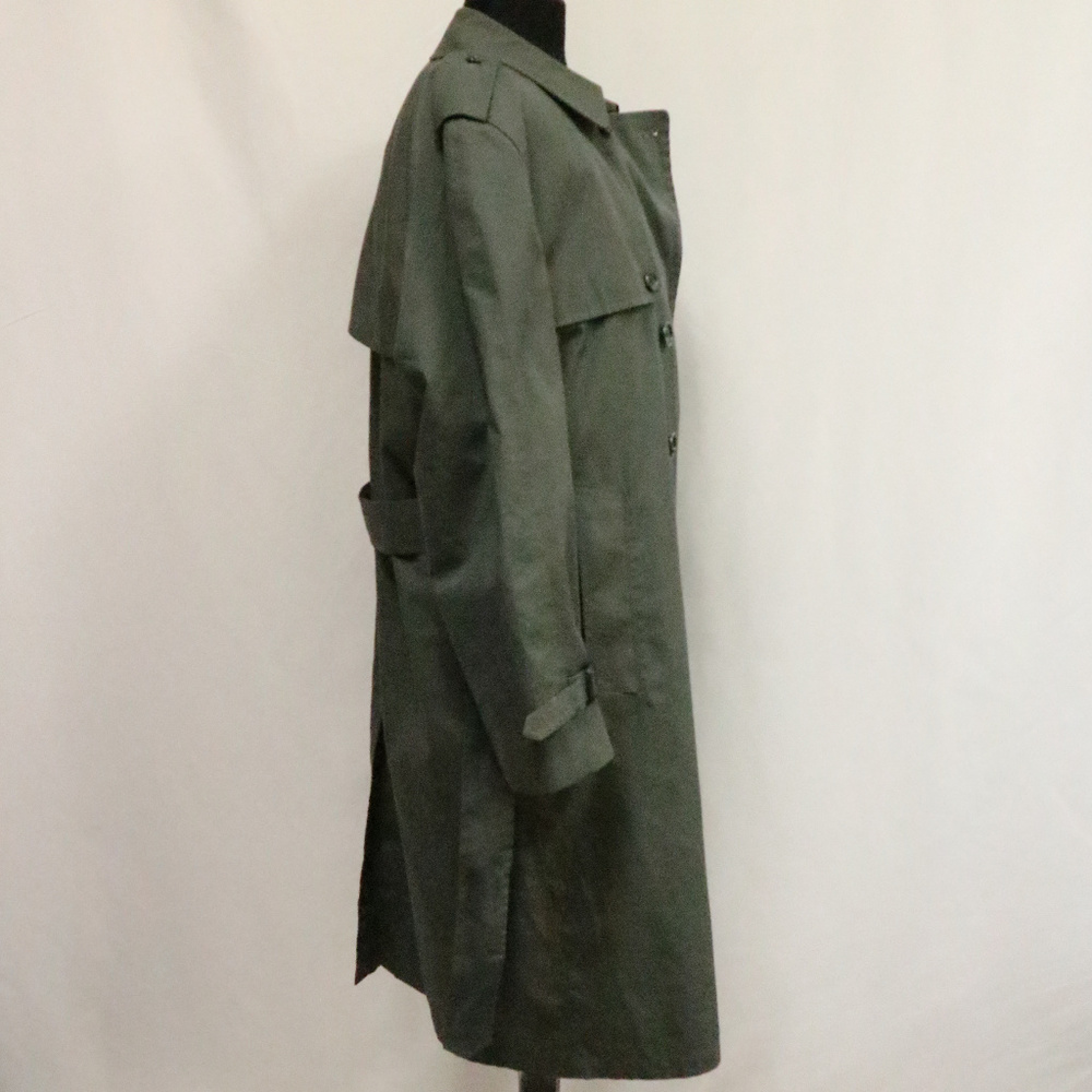 VTG LONDON FOG Woven Gray Over Coat Sz 42 S Men - Picture 5 of 8